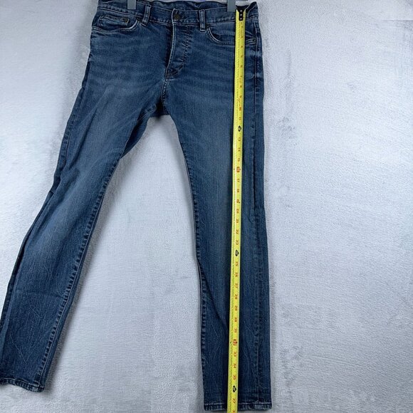 H&M Skinny Jeans Women's Size 31/32 Slim Low Waist Mid Rise Blue Denim - Picture 10 of 11
